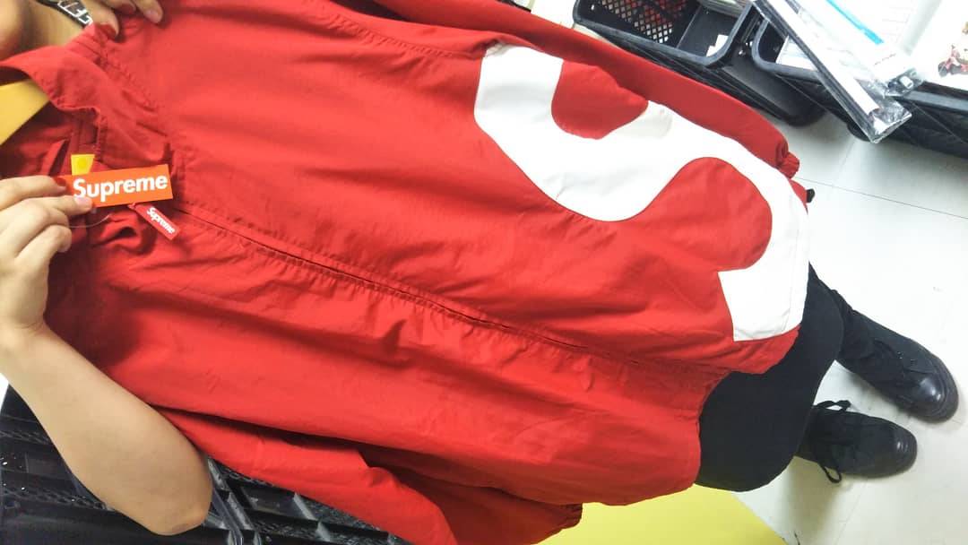 SUPREME S Logo Track Jacket 赤 Mサイズ