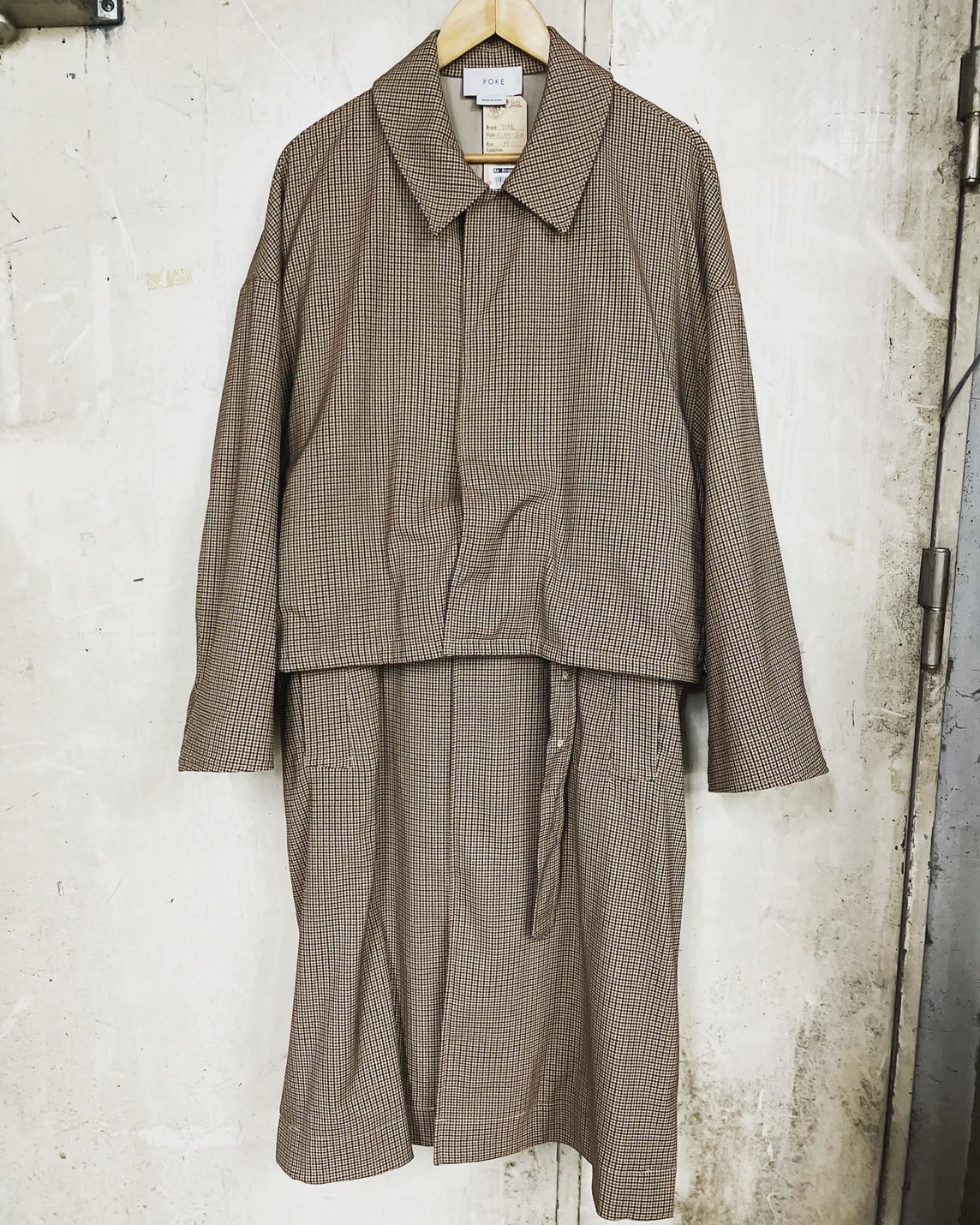 送料0円 YOKE 19AW 3WAY 3way bal COATの通販 collar coat rice